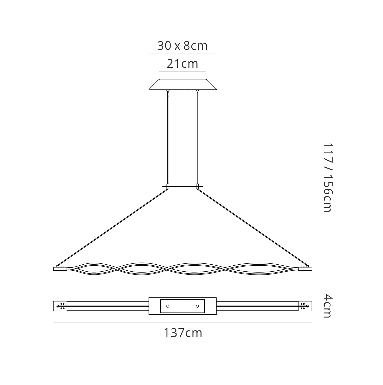 M5818  Sahara Brown Oxide XL Pendant LED Dimmable 42W Brown Oxide